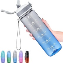 32oz Water Bottles with Straw Stay Motivated and Hydrated with Convenien... - £19.45 GBP