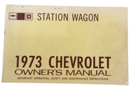 Chevrolet Owners Manual 1973 Station Wagon Glove Box Book Vintage Chevy ... - $4.99