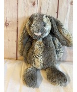 Jellycat Bunny 12&quot; Woodland Plush Lovey  Grey/Brown Multi color - £27.52 GBP