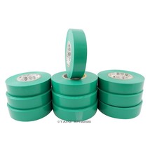 10 Rolls Green Vinyl PVC Electrical Tape 3/4&quot; x 66&#39; Adhesive - Free Ship... - $24.74