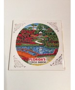 Trivet Ceramic Wall Tile Florida&#39;s Cypress Gardens 6x6 Tile vintage Japa... - $13.00 CAD