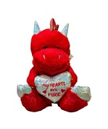 Red Winged Devil Dragon Plush Valentine Stuffed Animal MTY Heart&#39;s on Fi... - $16.29