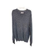 St. John’s Bay Men’s XXL Blue Marled Cotton Crewneck Sweater Classic Fit - $19.80