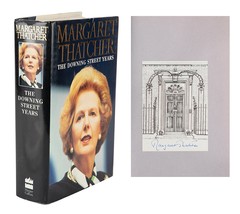 Margaret Thatcher Autographed hand signed Book PSA COA The Downing Street - £594.35 GBP