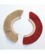 Medieval Helmet Plume White &amp; Red 17&quot; Replica - $41.58