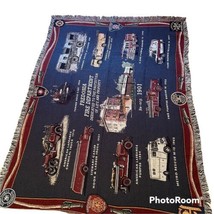 Mill Street Design Tapestry Throw Blanket Fredonia NY Fire Department 67... - $21.96