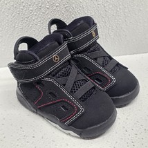 Excellent Condition Nike Jordan 6-17-23 TD Black University Red Baby Sho... - $24.65