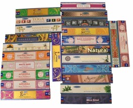 Satya Nag Champa Masala AGARBATTI Assorted Home Fragrance Incense Sticks 12 Pack - £16.64 GBP