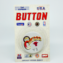 Chicago BULLS Button NEW Tag Express Duluth, Ga. USA Vintage Michael Jor... - $9.89