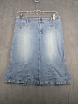 Guess Skirt Womens 31 Blue Denim Jean Pockets Vintage Medium - £14.42 GBP