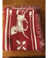 Christmas Holiday Throw Rug-Rare-SHIPS N 24 HOURS - $57.62 CAD