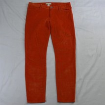 Banana Republic 29 Orange Corduroy Skinny 5 Pocket Womens Dress Pants - £14.66 GBP