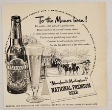 1947 Print Ad National Premium Beer National Brewing Baltimore,Maryland - £9.29 GBP