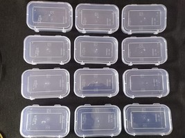 Small Containers Plastic Clear Boxes with Lock lid 100 ml Pack of 12 Tra... - $30.73