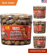 Grain-Free Bison &amp; Beef Meatball Treats for Dogs, 4 lb - Made in the USA - $47.50