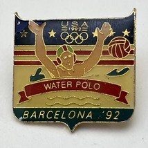 1992 Barcelona Spain USA Olympics Water Polo Olympic Games Lapel Hat Pin - £4.75 GBP