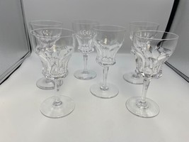 Set of 6 KOSTA BODA Crystal ALMA pattern Goblets Glasses - £221.09 GBP