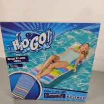 H2O Go! Deluxe Relaxing Lounge 61&quot; x 27&quot; Pool Lounger Pool Float Transparent NEW - £15.30 GBP