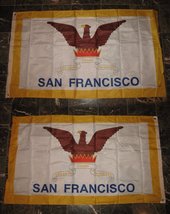 3X5 City Of San Francisco California 2 Faced 3-Ply Wind Resistant Flag Nylon - £11.68 GBP