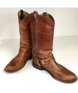 Frye Wyatt Harness Boots Dark Brown Womens Leather Size 8.5B 76803 F973 - €68,37 EUR
