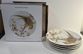 NIB Set/4 Williams Sonoma Henry Thoreau&#39;s Walden Dinner Plates Pheasant ... - $98.01