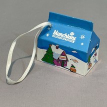 Dunkin Donuts Blue Munchkin Box Holiday Ornament 2003 Made in China - £8.02 GBP
