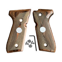 Beretta 92/96 Wood Grips for 92FS/92F W/Screw &amp; Medallion Premium Qualit... - $39.59