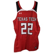 Texas Tech Jersey Womens Small Red #22 Under Armour Basketball Shirt - £20.31 GBP