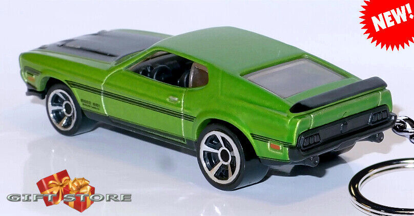 RARE KEY CHAIN 71/72/73 GREEN FORD MUSTANG MACH 1 RAM AIR CUSTOM ...