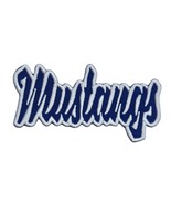 Mustangs Text  Embroidered Applique Iron On Patch Various Sizes Customize - $6.97+