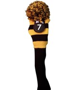 New YELLOW BLACK #7 KNIT Hybrid Rescue golf club headcover Head cover - €8,33 EUR