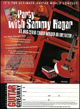 Sammy Hagar Cabo Wabo Washburn Guitar Crate Amp Contest advertisement 1999 ad - £3.32 GBP