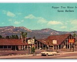 Pepper Tree Motor Inn Motel Santa Barbara California CA UNP Chrome Postc... - $2.92