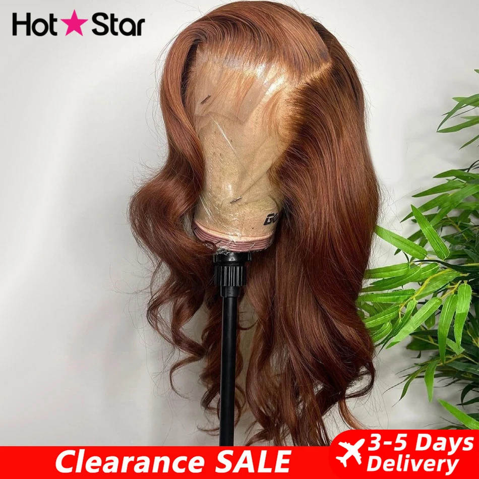 13x4 HD Lace Front Human Hair Wigs Brown Colored Human Hair Wigs Malaysi... - £113.25 GBP+
