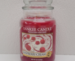 Yankee Candle Raspberry Cream Large Jar 22oz Food &amp; Spice Collection HTF - £49.05 GBP