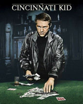 The Cincinnati Kid Steve McQueen poker playing cards money classic art Photo - £7.28 GBP