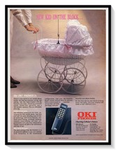 OKI Mobile Phones New Kid Print Ad Vintage 1989 Tech Magazine Advertisement - $180.80 MXN