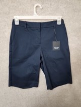 Simply Vera Wang Functional City Shorts Womens 4 Navy Blue Mid Rise Stretch NEW - £16.93 GBP