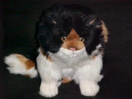 16&quot; Avanti Female Long Haired Calico Plush Cat With Tags Jockline Italy ... - £77.39 GBP