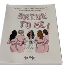 Bride To Be Balloons Kit Rose Gold 16&quot; Letters Miss To Mrs Bridal Shower... - $4.80