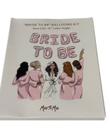 Bride To Be Balloons Kit Rose Gold 16&quot; Letters Miss To Mrs Bridal Shower... - $4.80