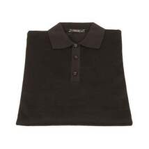 Mens PRINCELY Soft Merinos Wool Sweater Knits Lightweight Polo 1011-40 Black image 5
