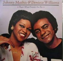 Johnny Mathis &amp; Deniece Williams-That&#39;s What Friends Are For-LP-1978-NM/EX - £7.89 GBP