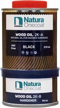 2 Component Wood Stain Oil, 360 Ml (12.17 Fl Oz), Black, Easy To Apply, ... - $63.99