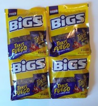 BIGS Takis Fuego Sunflower Seeds, Hot Chili Lime 3.63 Ounce (Pack of 4) - £15.40 GBP