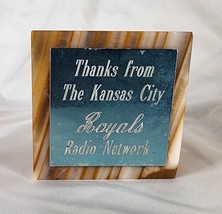 1990s KC Royals Paperweight Thanks from the Kansas City Royals Radio Network  - £22.52 GBP