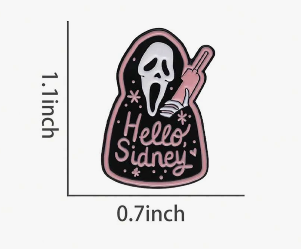 SCREAM Movie Ghost face STAB Enamel Pin ☆ Billy Loomis, Stu! Scary HORROR PINS! Item image 2
