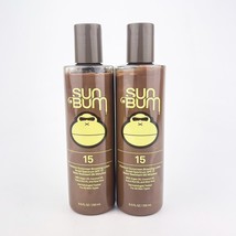 Sun Bum SPF 15 Premium Sunscreen Browning Lotion 8.5oz Lot of 2 BB08/24 - £19.09 GBP