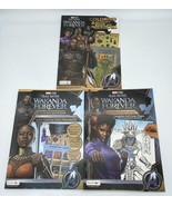 Black Panther Wakanda Forever Coloring Activity Book 3 Pc Lot Marvel Stu... - £11.80 GBP