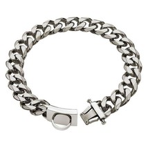 Titanium Steel Chain Dog Leash And Collar Set For Medium And Large Breeds - £50.56 GBP+